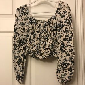 ASTR Cropped Off The Shoulder Top